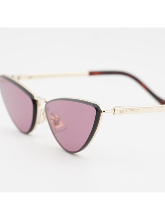 ETRO 0035/S 0000 W9 Sunglasses Gold Cat Eye Frame, Red Lenses main image 10